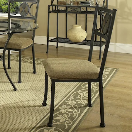 Casual Side Chair with Seat Cushion